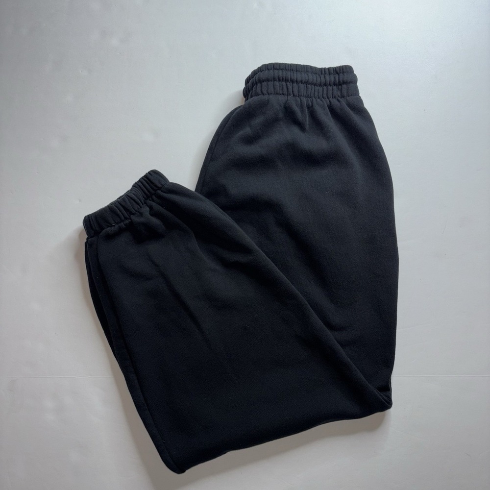 Zara High Waisted Baggy Black Joggers Women's Size Medium M Sweatpants